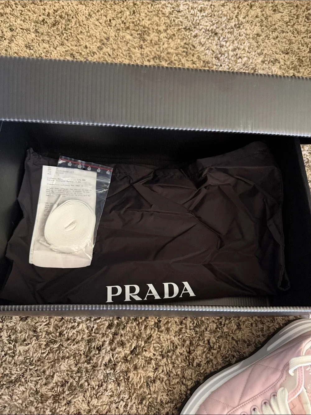 PRADA Lightweight PRAX Sneakers - Rose Pink White - - Picture 7 of 13